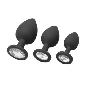Plugs Anales de Silicona con Cristal Base